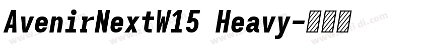 AvenirNextW15 Heavy字体转换